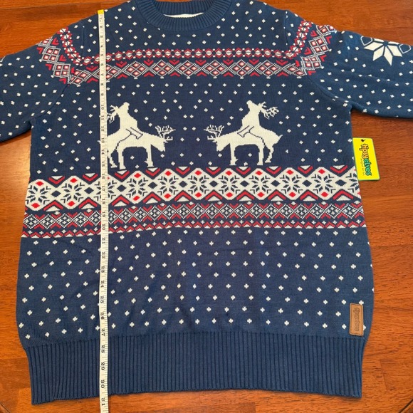 Tipsy Elves NWT Reindeer Climax Ugly Christmas Sweater Men's Size XXL - Picture 9 of 9